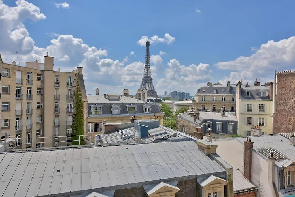 파리 Charmant Studio Avec Vue Panoramique Sur La Tour Eiffel 아파트
